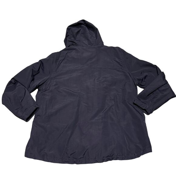 Lands' End Men's Navy Blue Full Zip Hooded Lined Jacket - Size XL - Picture 2 of 7